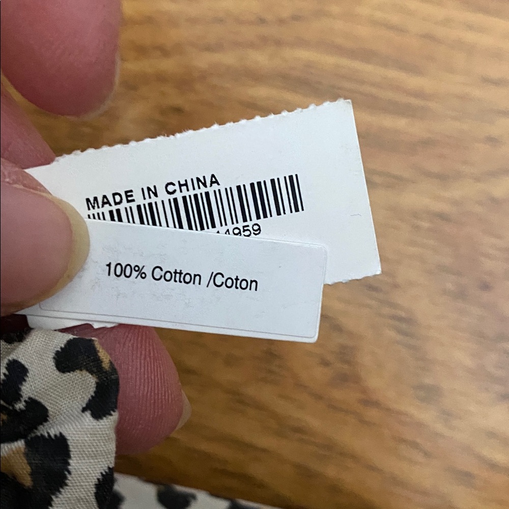 BNWT Madewell Leopard Print Hair Scrunchie with Bow - Picture 4 of 5